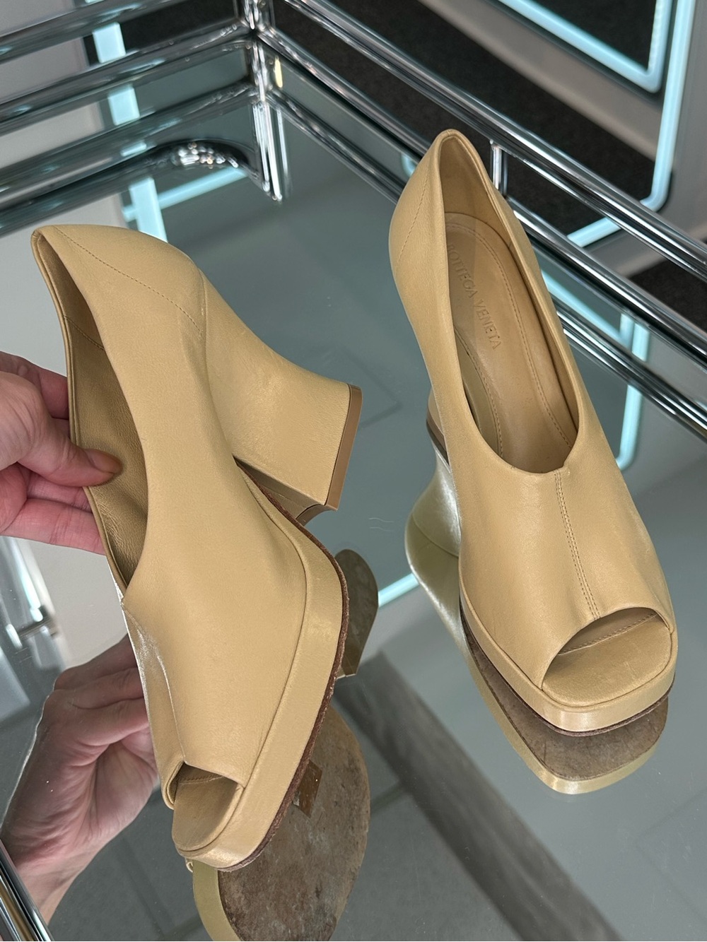 Bottega Veneta Stack Platform Pump